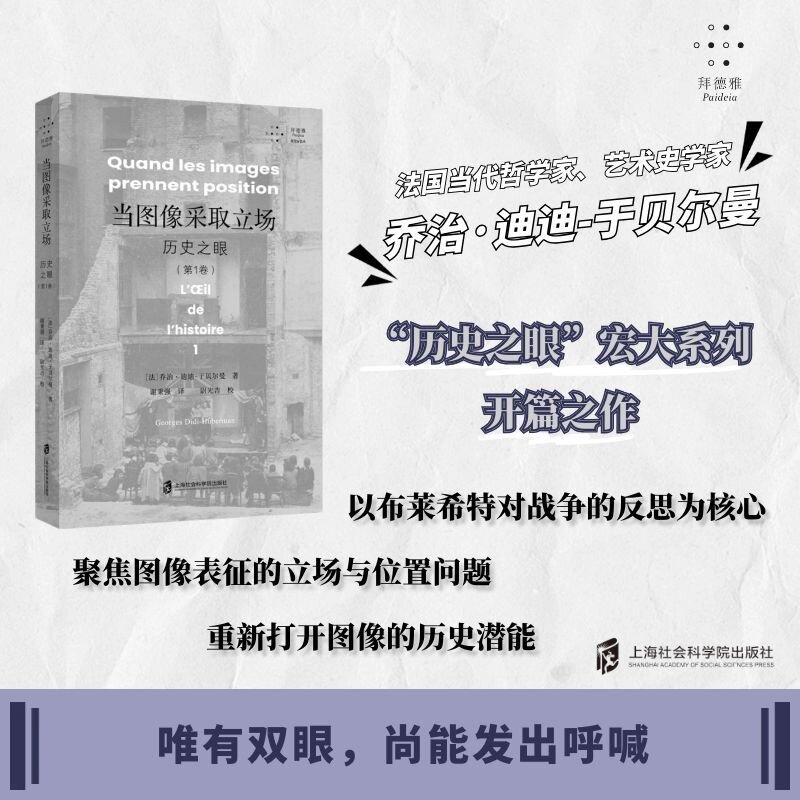 【官方正版】当图像采取立场：历史之眼（第1卷） [法]乔治·迪迪-于贝尔曼 著；谢秉强 译；尉光吉 校 - 实物图