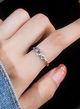 钱途似锦招财铜钱戒指女复古高级感潮开口食指戒情人节送女友