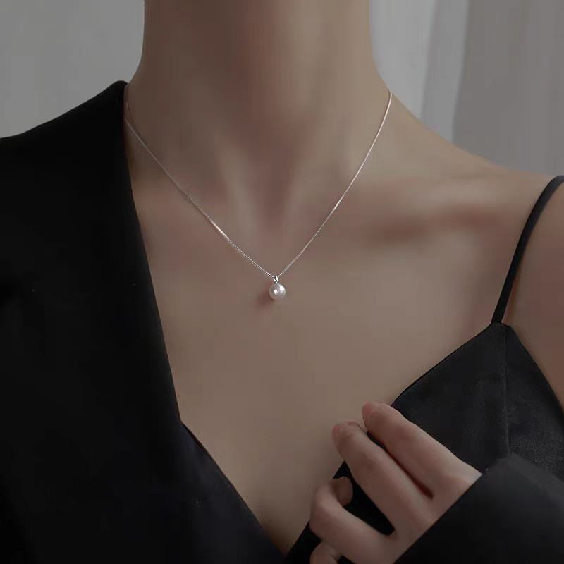 2024年珍珠项链锁骨链女