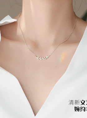 2023年新款森系清新橄榄枝项链