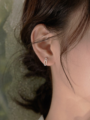 小众设计感回形针女款ins风耳环