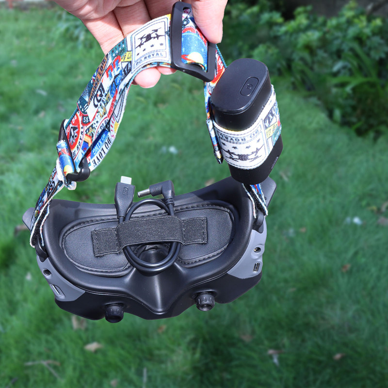 고글 2 배터리 충전 케이블 고정 렌즈 긁힘 방지 기능이 있는 DJI AVATA 여행용 안경에 적합