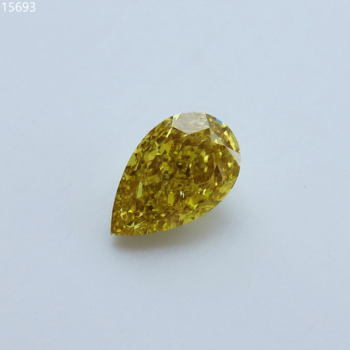 1.51CT 变色龙水滴 GIA彩钻 绿黄钻