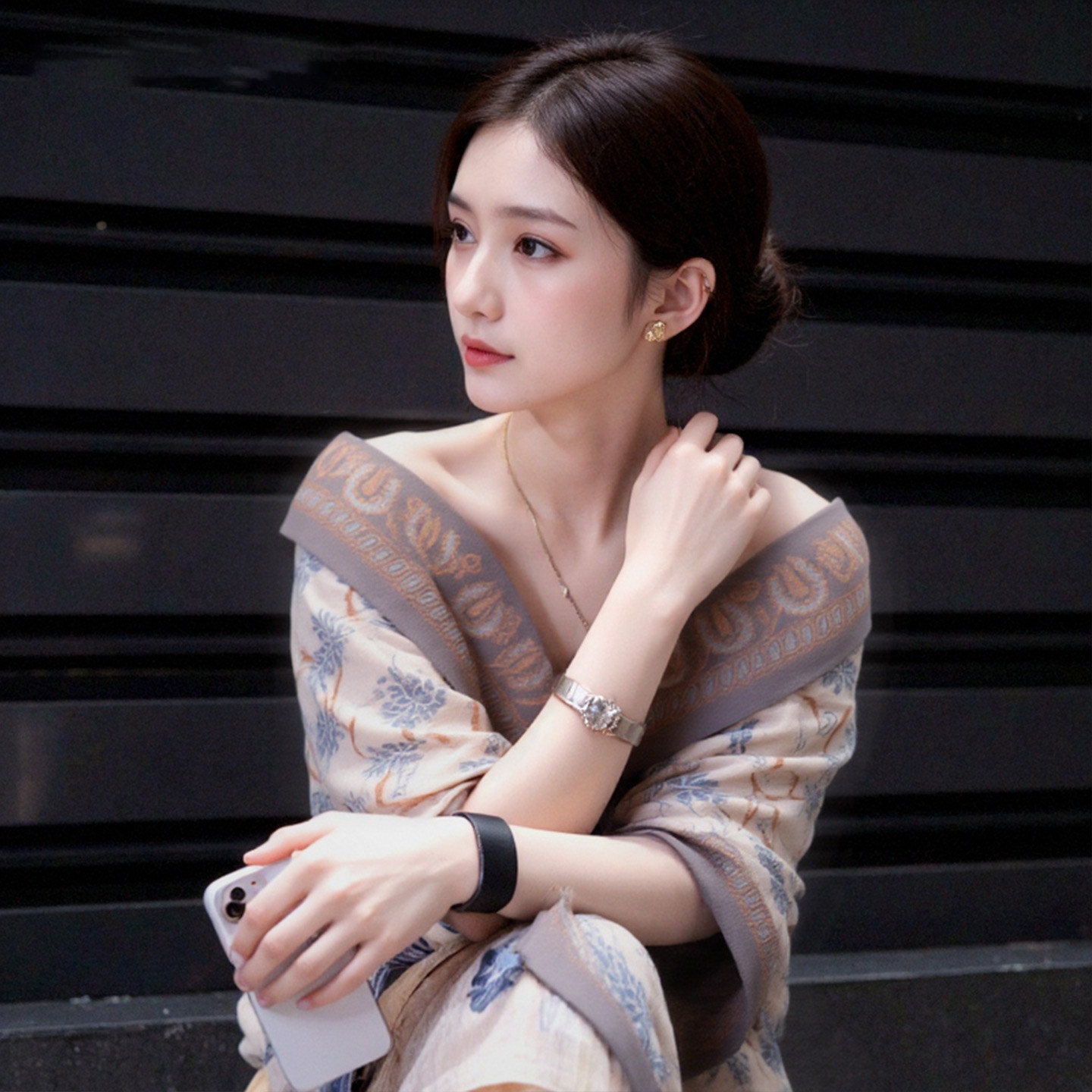 新款空调房高端披肩！外搭女士图片
