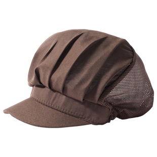 厨房帽子餐饮专用防掉发防油烟防尘食品厂车间透气网工作帽定制女