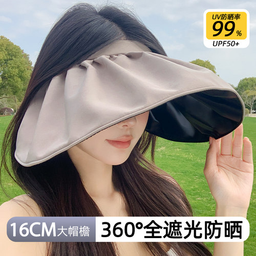 【升级新款】16CM大檐防晒贝壳帽