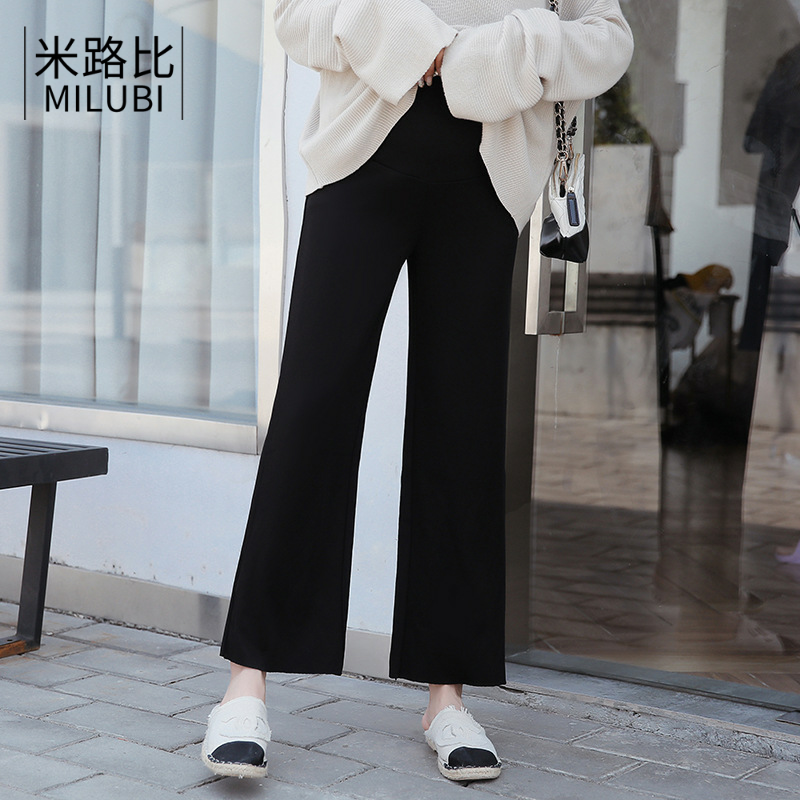 孕妇装孕妇阔腿裤2021春秋新款时尚宝妈外穿百搭宽松显瘦孕妇裤女