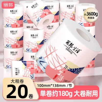 丽邦卷纸有芯卷筒纸180g*20卷
