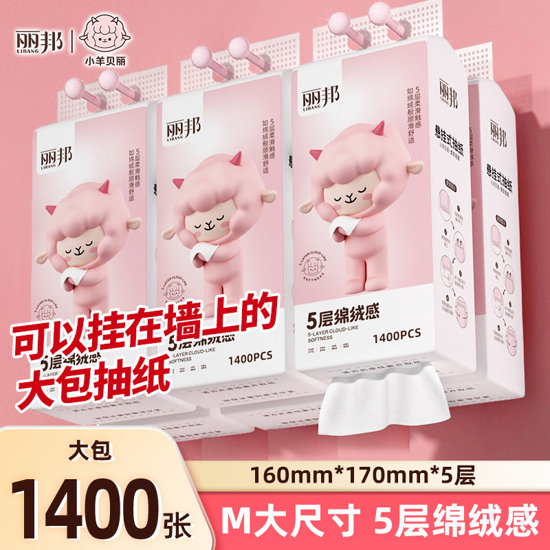 丽邦悬挂式抽纸大包抽式纸巾