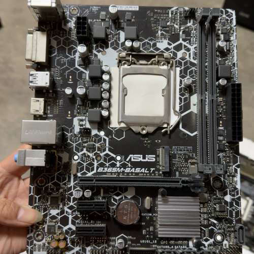 议价-出华硕B365M-BASALT拆机主板一块，支持八代九代cp