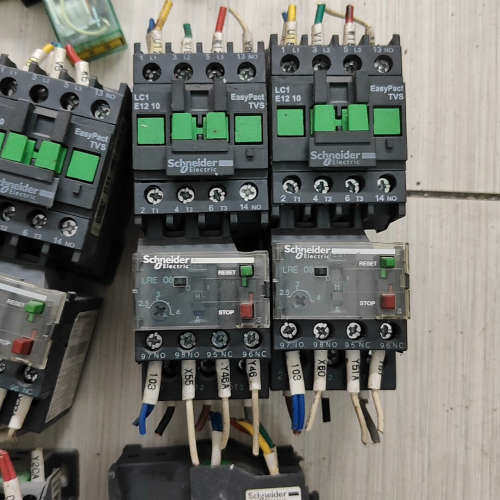议价-施耐德接触器LC1E12 TVS，带热继电器LRE08，拆机