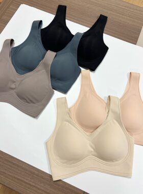 品牌订单3D微笑软支撑内衣女薄款文胸隐形无痕收副乳U型美背胸罩