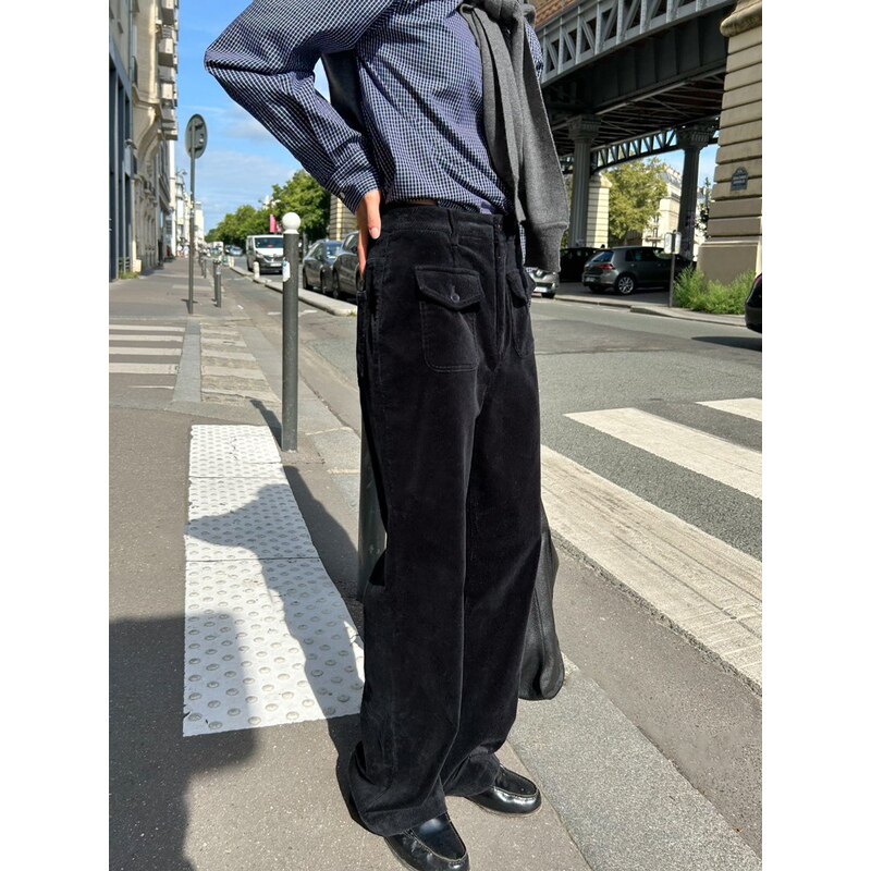 acme ground灯芯绒休闲裤2025秋季复古百搭显瘦休闲长裤01991