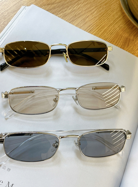 Jennie珍妮同款棕色太阳眼镜女