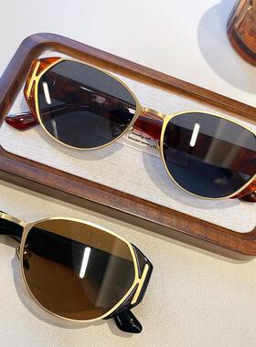 玳瑁色太阳眼镜女圆脸显瘦