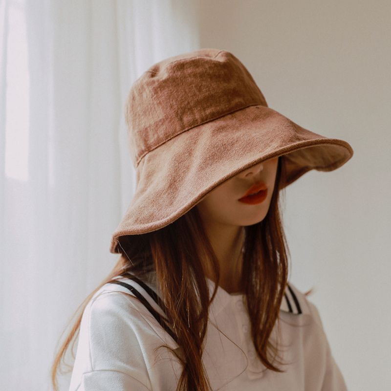 uv渔夫帽女夏日系大檐遮脸防晒