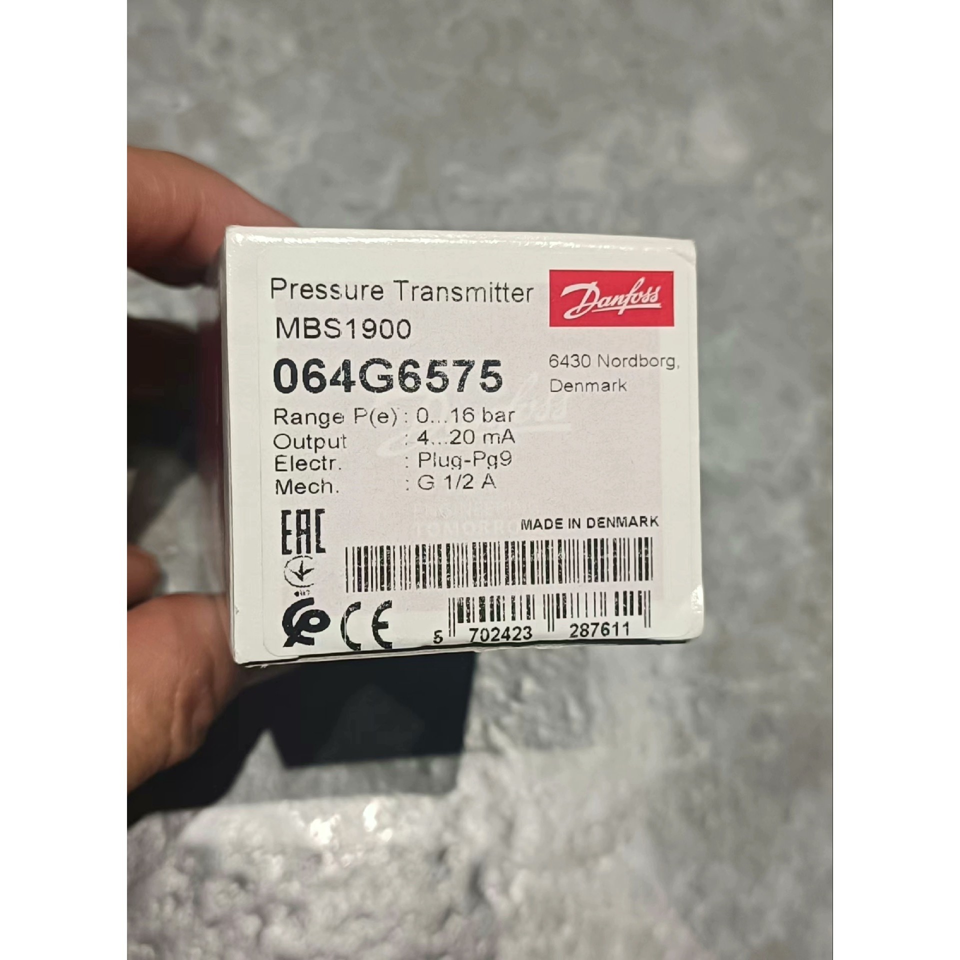 (议价)全新丹佛斯压力传感器,变送器064G6575 ,MBS190询价