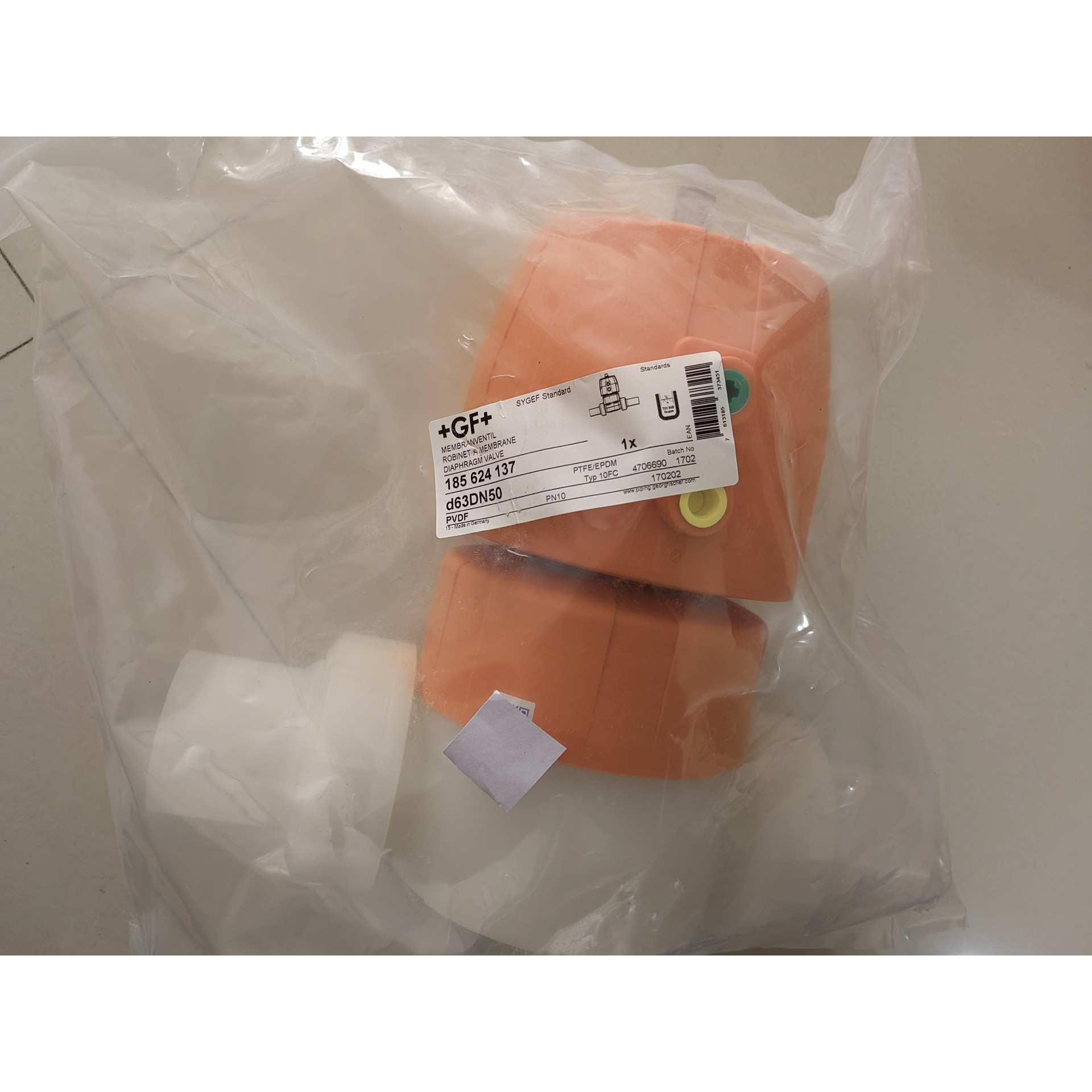 (议价)GF D63DN50 气动隔膜阀,PVDF材质,全新原装密封询价