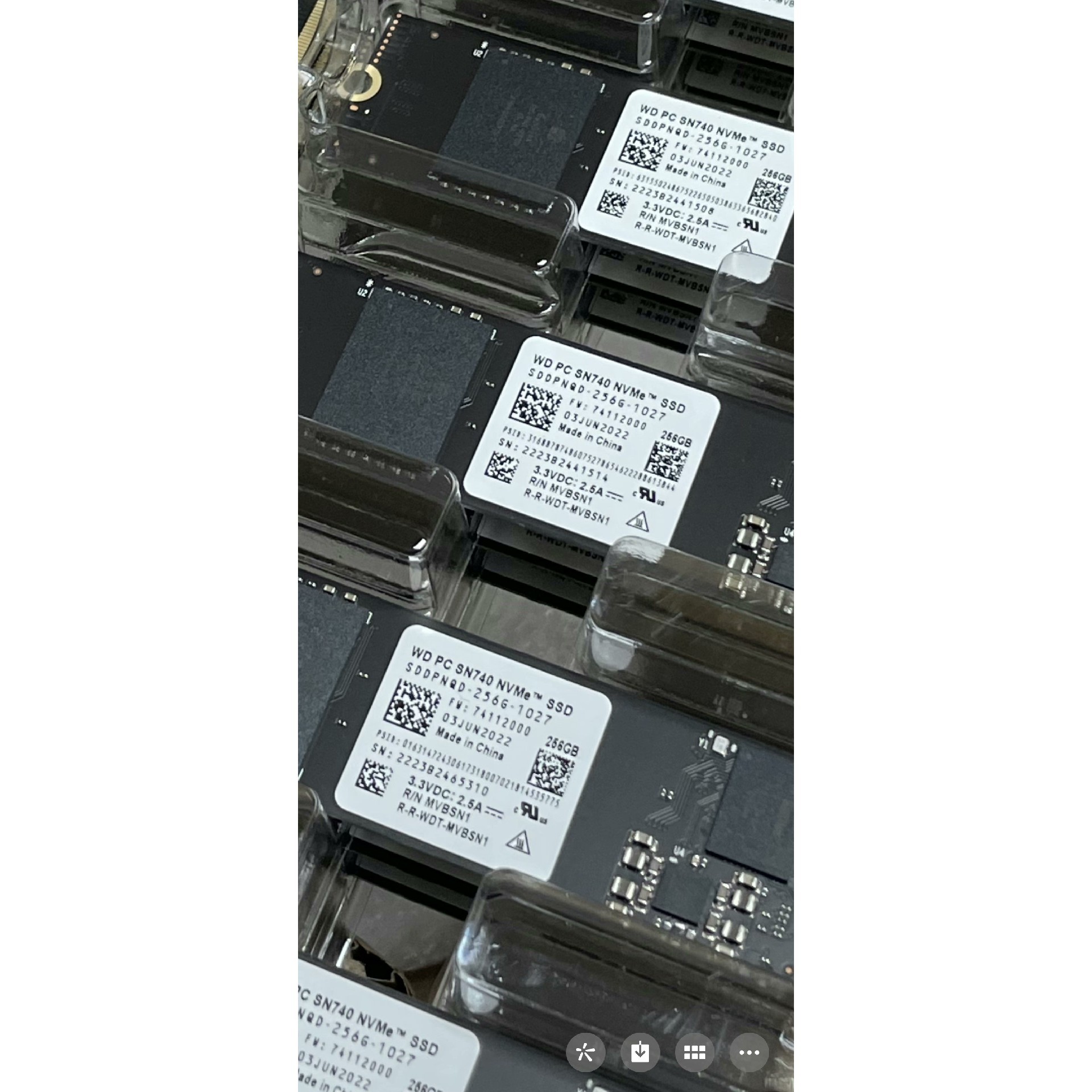 (议价)西部数据 SN740 256G M.2 PCIE4.0 全新询价