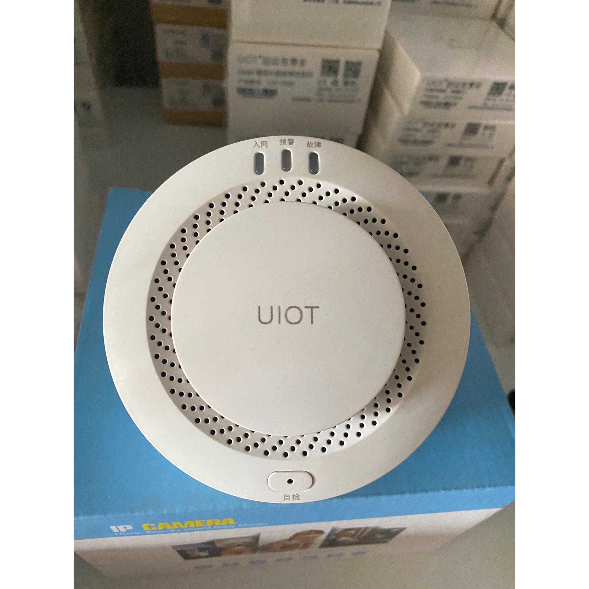(议价)UIOT超级智慧家独立式烟感探测器,随时随地查看家中动态让