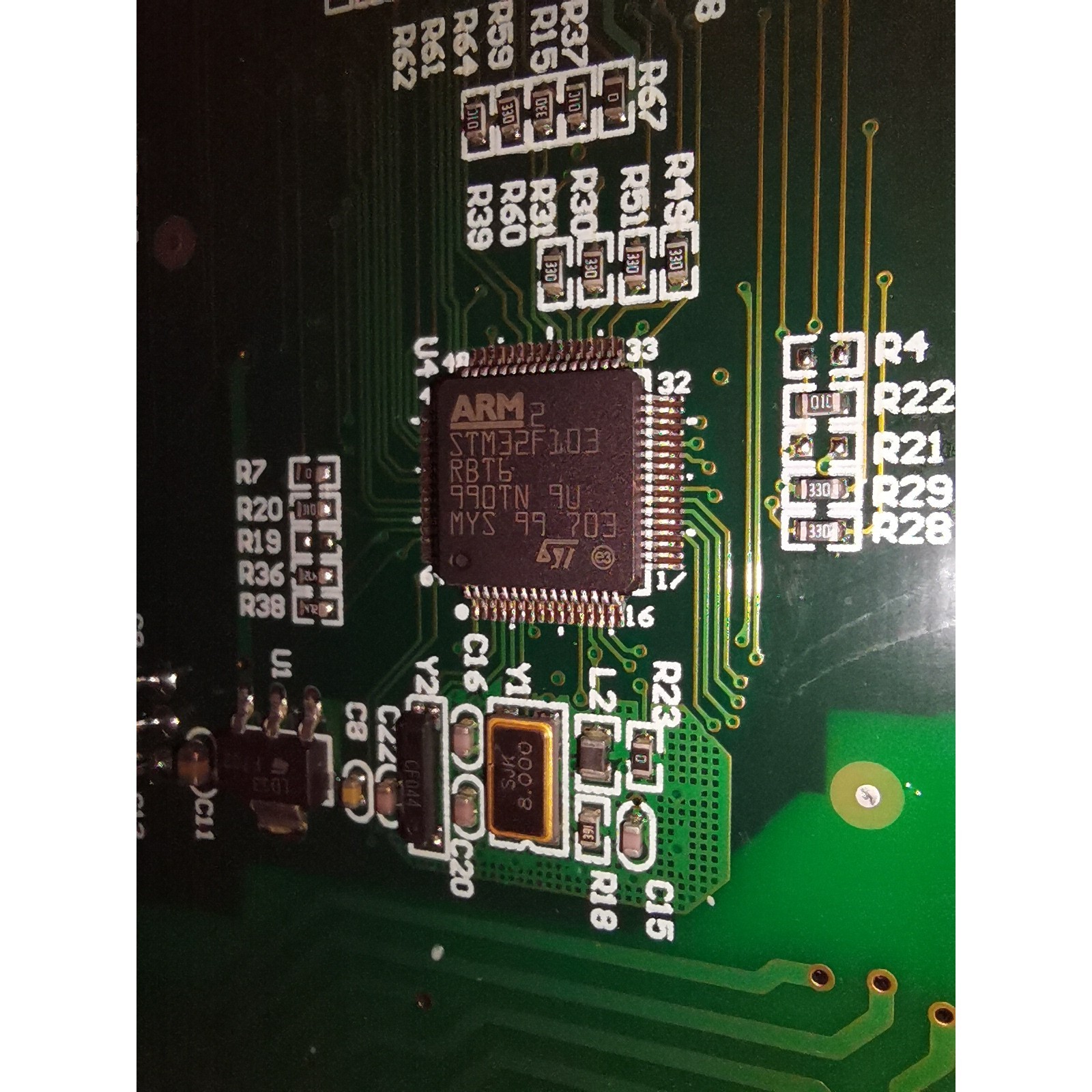 (议价)STM32F103RBT6拆机有9个.都是拆机的带板子,询价
