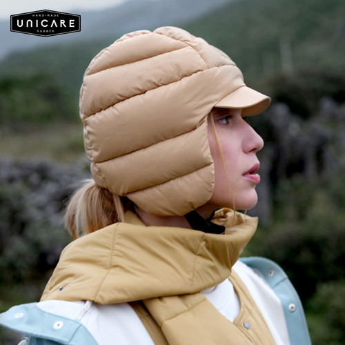 便携轻量化护耳帽户外防寒羽绒帽