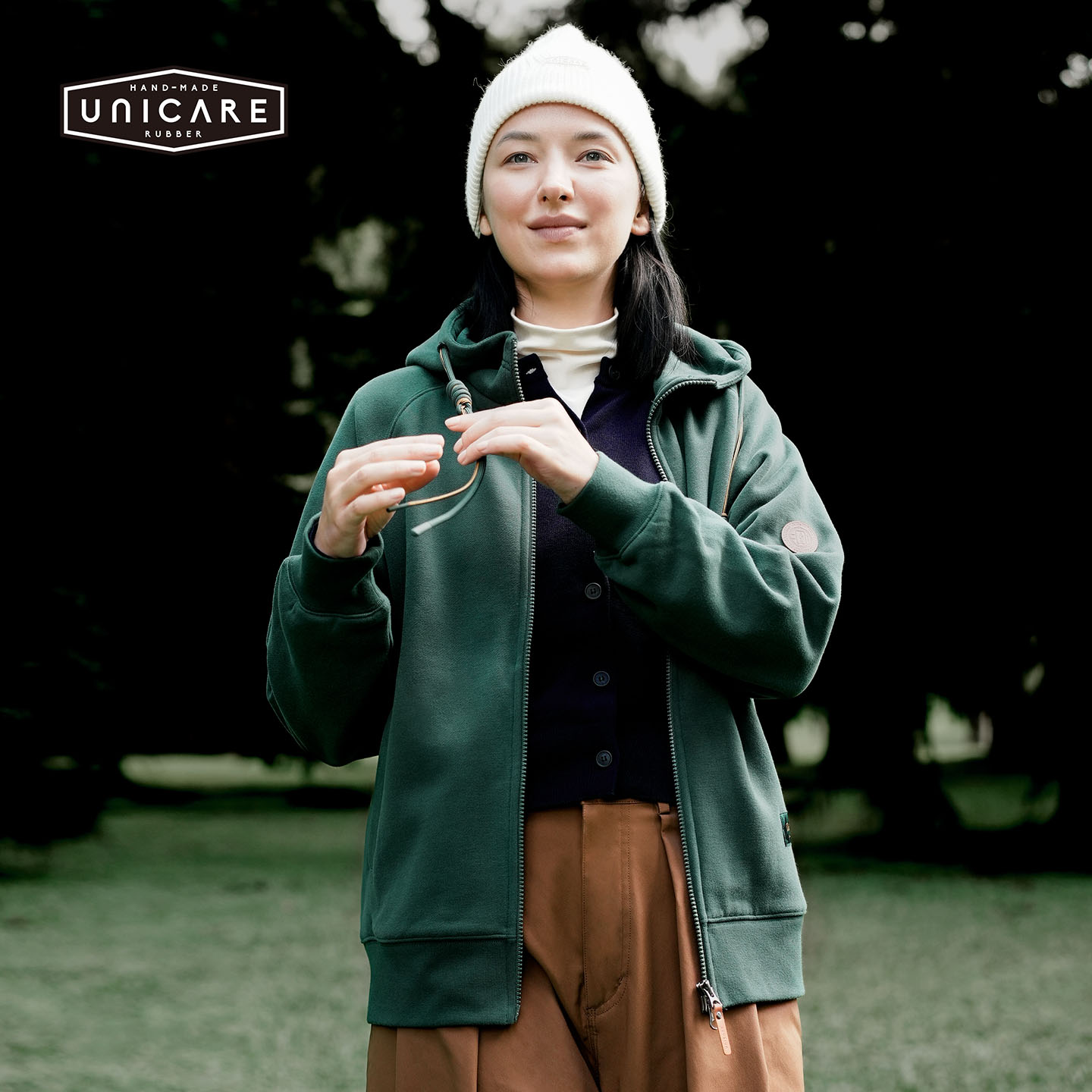 UNICARE男女连帽针织开衫卫衣 运动户外休闲上衣外套2026秋冬新款