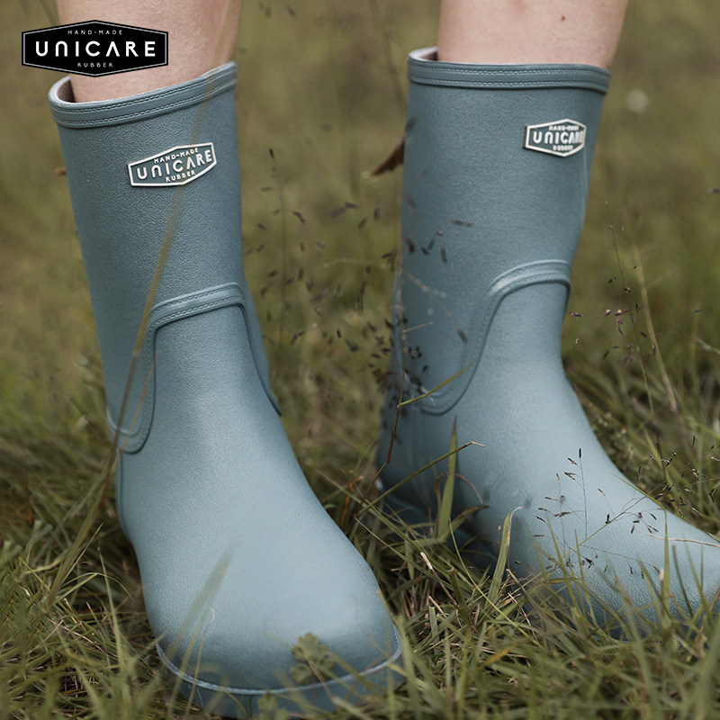 UNICARE中筒小尾巴女士雨靴 防水防滑雨鞋 2025新款上市