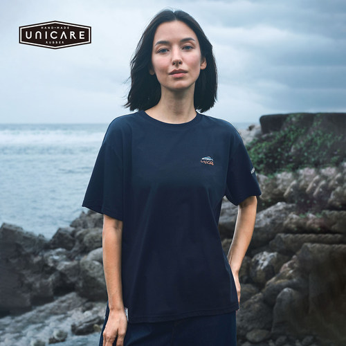 UNICARE复古手绘T恤男女2026 舒适速干运动休闲户外短袖2026新品