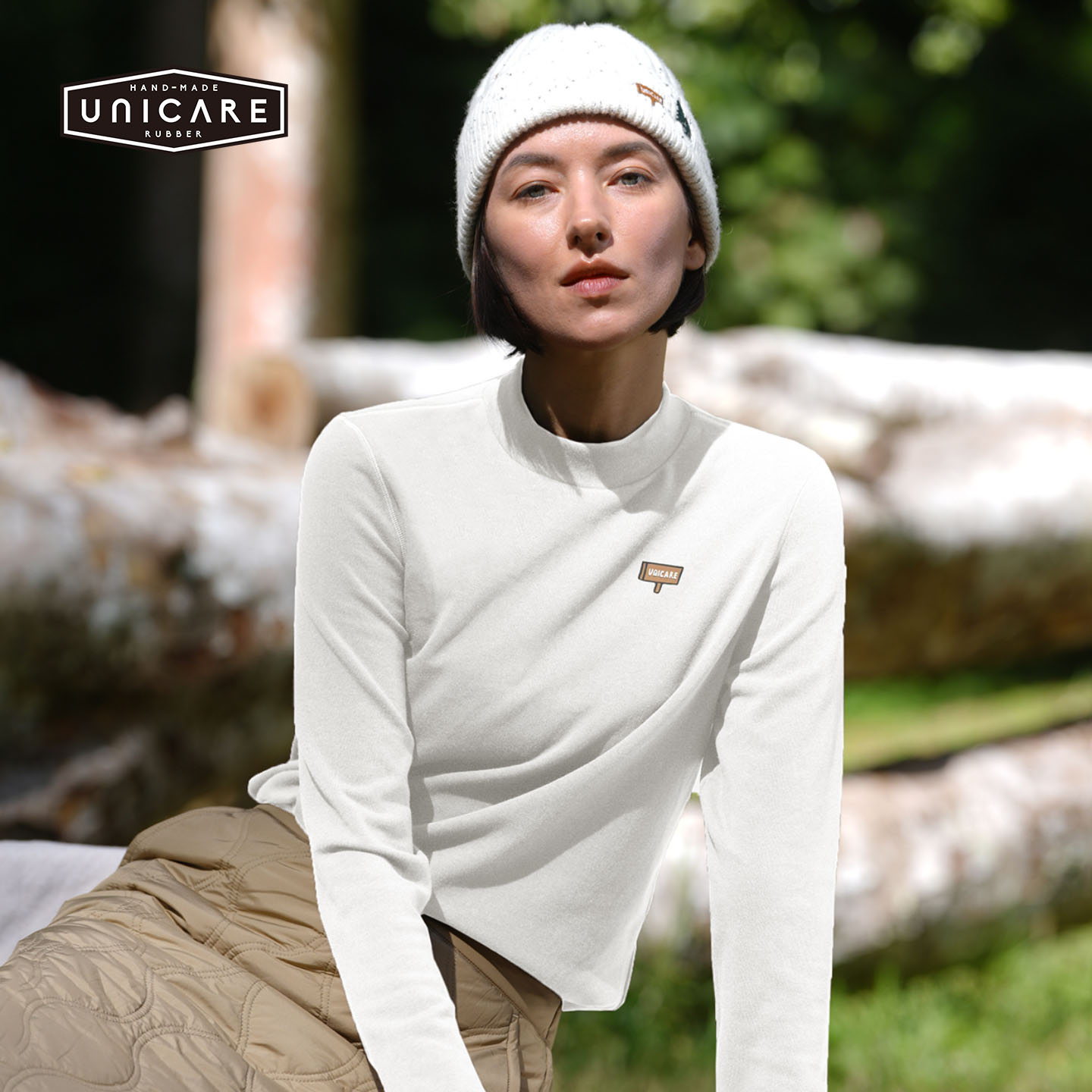 UNICARE半高领打底针织衫 秋冬保暖毛线衣 时尚长袖T恤 2026新款