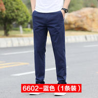 Summer Men's Cotton Casual Loose Straight Pants thumbnail 4