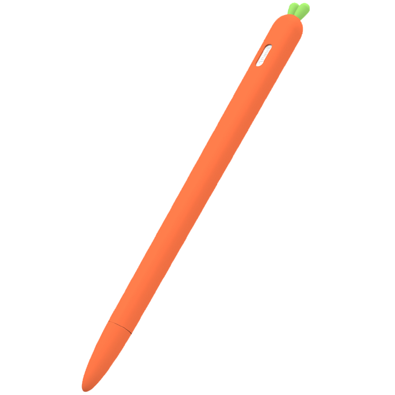 适用苹果ApplePencil笔套一代二代保护套萝卜硅胶笔尖套收纳分体