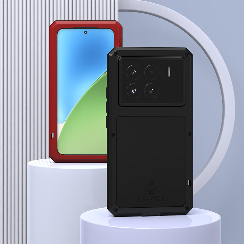 LOVEMEI 适用小米15手机壳镜头全包小米15Pro保护套磨砂硬后盖xiaomi15pro户外防摔外套mi十五por三防铠甲