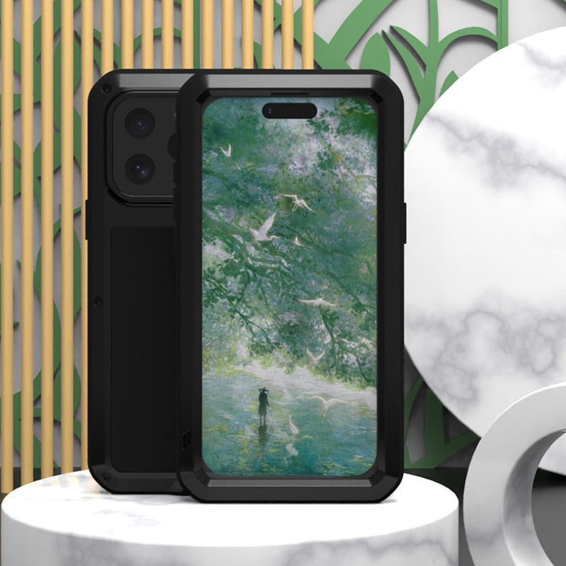 LOVEMEI 适用适用苹果16 Pro Max手机壳金属iPhone16pro保护套16全包防摔运动三防高级tpu硬por壳膜一体新款