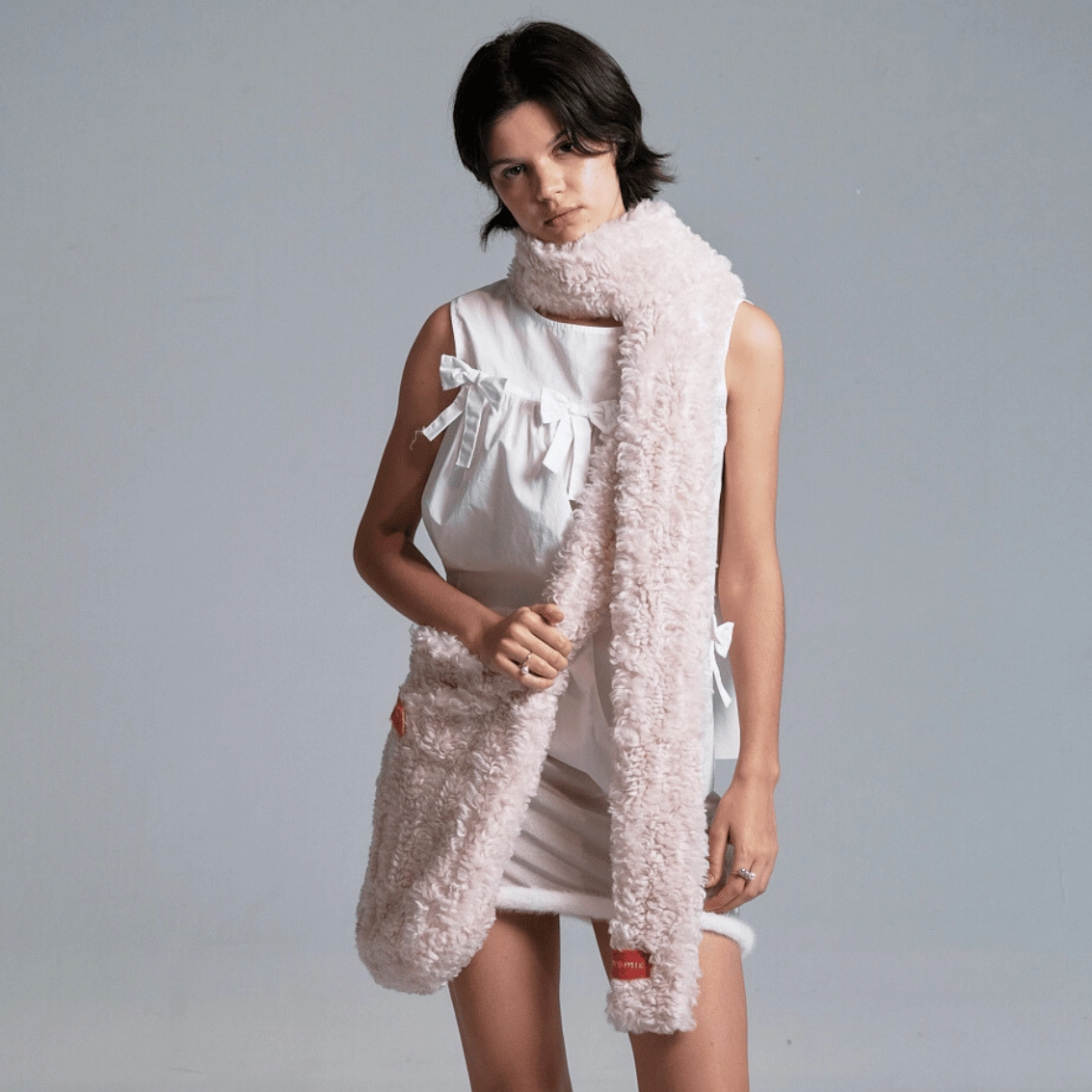 MereMiemie小山羊奶卷超长围巾