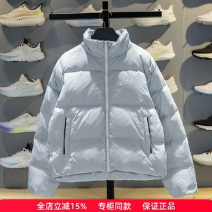 李宁短款羽绒服女士2025冬季新款80%鸭绒保暖立领运动服AYMV236