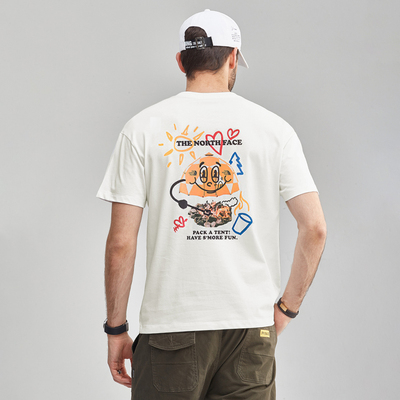 2025春夏新款北面纯棉短袖T恤男