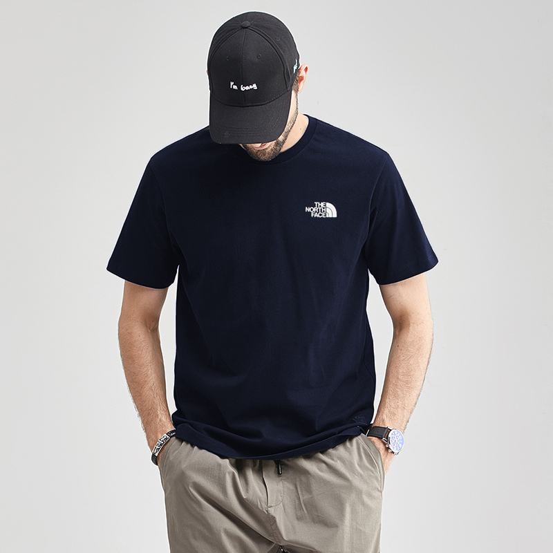 TheNorthFace北面短袖T恤男2025春夏款功能运动休闲圆领宽松上衣
