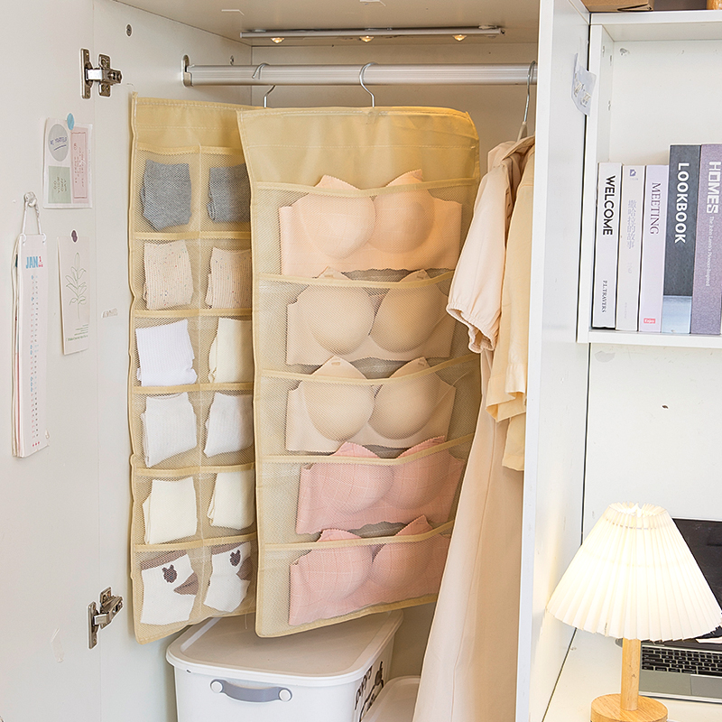 衣柜袜子内衣宿舍双面收纳袋