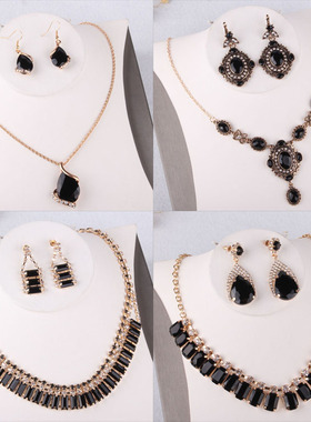 项链耳环两件套婚纱旗袍礼服配饰