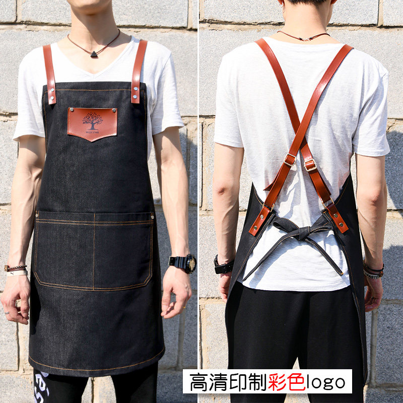 cowboy apron Korean Edition draw Barista Tea shop Waiter Printing Hairdressing coverall customized logoin the Family/Personal Cleaning Tools , Housework/Floor cleaning equipment , Apron  category - from Buy2taobao.com to provide professional Taobao agent buy service