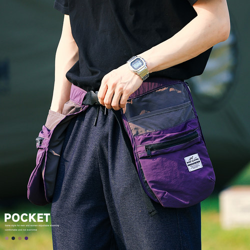 潮流户外多功能拉链登山骑行腰包