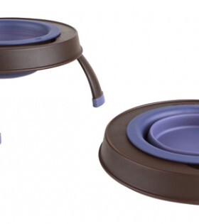 美国DEXAS单个食盆架子折叠碗/可拆卸猫碗饲料碗猫盆食盆