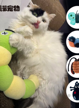 大菠萝 FAD飞奇宠物猫咪玩具猫薄荷电子发声响纸自嗨仿真音乐昆虫