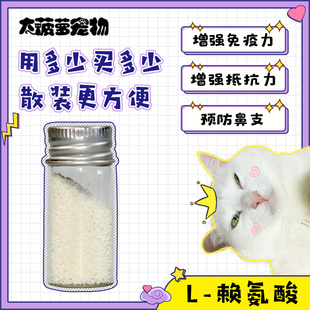 猫鼻支疱疹杯状美国进口L 大菠萝宠物 赖氨酸500mg免疫抵抗力安全