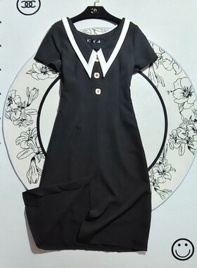 清仓特价C3031法式连衣裙黑色赫本风夏季女装新【全店任3件包邮】