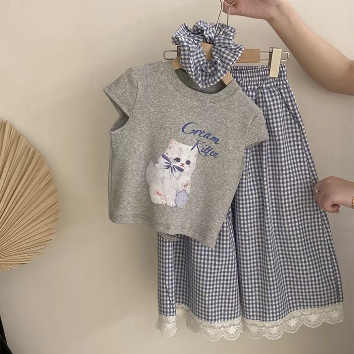 女童夏款套装2025新款洋气儿童装时髦女孩韩版夏季衣服大童两件套,童装/婴儿装/亲子装,套装,淘宝优惠券,粉丝福利购,淘宝优惠卷