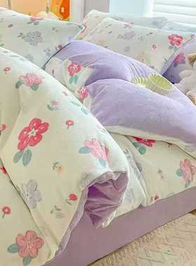 一号童品社 印花牛奶绒单个被套【BT22】