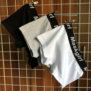 平角女士内裤 大码 中性纯棉TT 运动款 2条 三角四角内裤 包邮