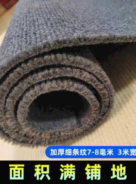 办公室灰色地毯商用卧室满铺房间全铺客厅家用耐脏大面积整卷加厚